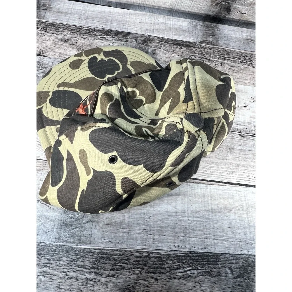 Vintage Eagle Ridge SnapBack Camo Hat Made In‎ USA Levi Garrett Chewing Tobacco